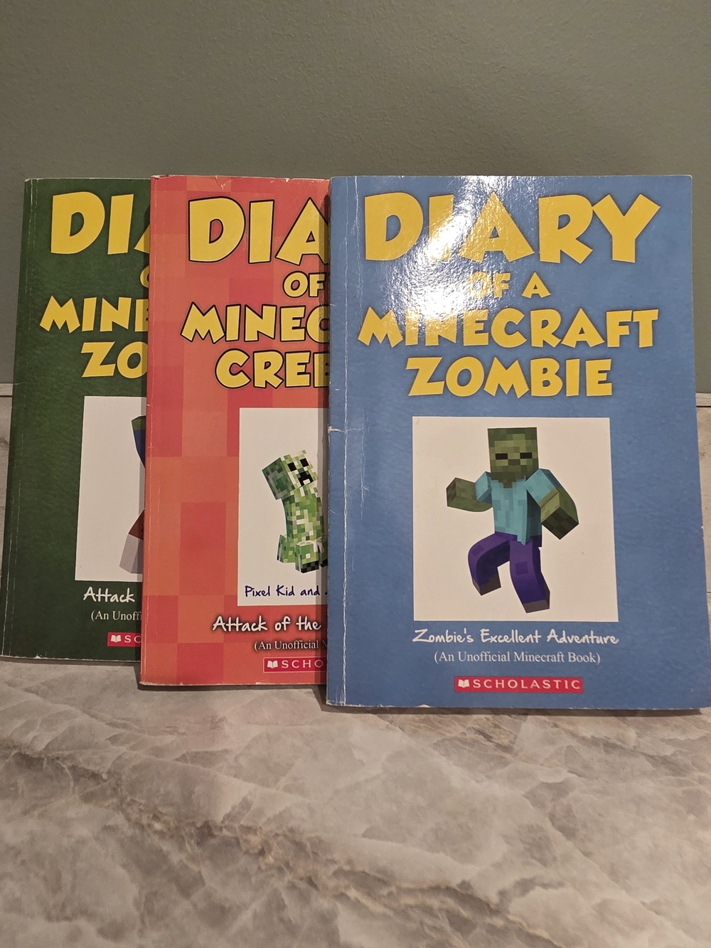 Diary of a Minecraft Zombie Book Lot